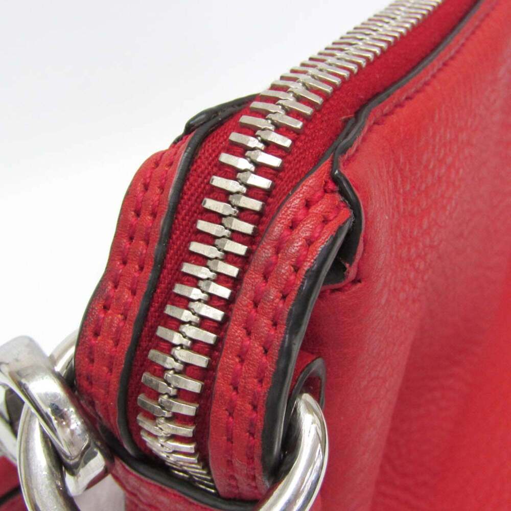 PRADA Red Leather Shoulder Bag - Picture 10 of 16